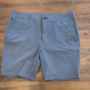 Public Rec Men's Workday Slate Gray Flat Front Shorts, 36w